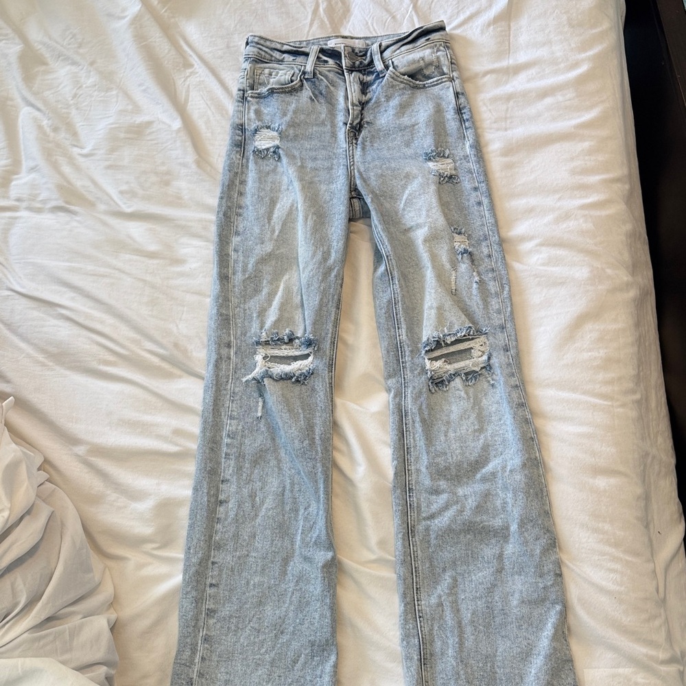 Classic Light Blue Straight Leg Women's Jeans